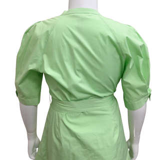 VERONICA BEARD | Molly Pistachio Mini Shirt Dress