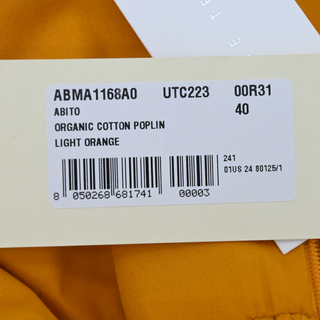 MARNI | Light Orange Cotton Poplin Midi Dress