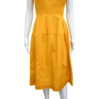 MARNI | Light Orange Cotton Poplin Midi Dress