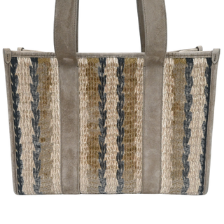BRUNELLO CUCINELLI | Glamour Striped Sequined Tote Bag