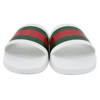 GUCCI | Web Stripe Rubber Slide Sandals