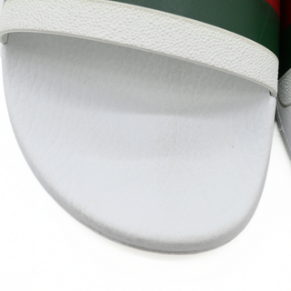 GUCCI | Web Stripe Rubber Slide Sandals