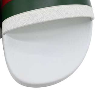 GUCCI | Web Stripe Rubber Slide Sandals