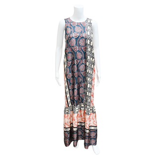 ERIKA CAVALLINI | Multicolor Silk Print Maxi Dress