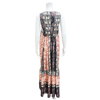 ERIKA CAVALLINI | Multicolor Silk Print Maxi Dress