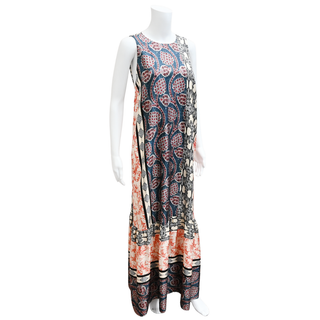 ERIKA CAVALLINI | Multicolor Silk Print Maxi Dress