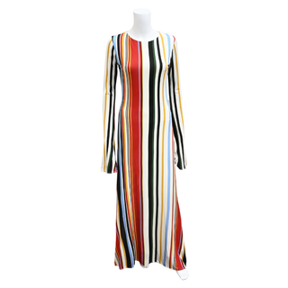 CALA DE LA CRUZ | Amay Roman Striped Maxi Dress