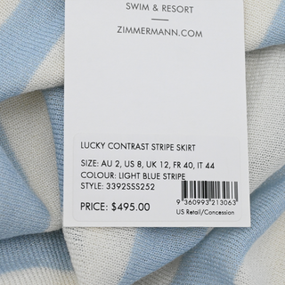 ZIMMERMANN | Lucky Contrast Stripe Skirt