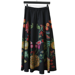 LA DOUBLE J. | Grenadilla Placee Floral Drawstring Skirt