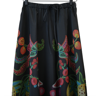 LA DOUBLE J. | Grenadilla Placee Floral Drawstring Skirt