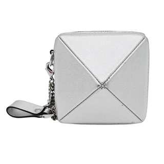 VALENTINO | Silver Metallic Rockstud Mini Bag