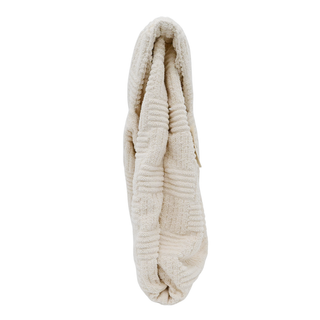 BOTTEGA VENETA | Ivory Intrecciato Terrycloth Shopping Tote Bag