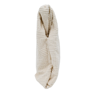 BOTTEGA VENETA | Ivory Intrecciato Terrycloth Shopping Tote Bag