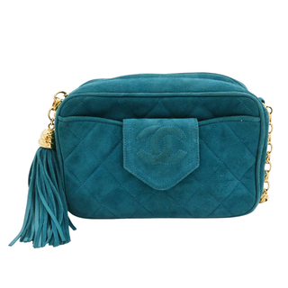 CHANEL | Teal Suede Bijoux Camera Bag