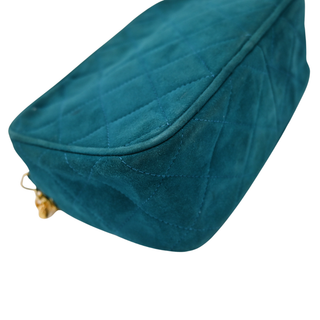 CHANEL | Teal Suede Bijoux Camera Bag
