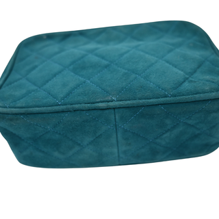 CHANEL | Teal Suede Bijoux Camera Bag