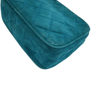 CHANEL | Teal Suede Bijoux Camera Bag