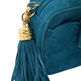 CHANEL | Teal Suede Bijoux Camera Bag
