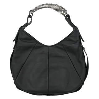 YSL | Black Leather Mombasa Shoulder Bag