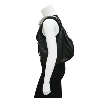 YSL | Black Leather Mombasa Shoulder Bag