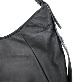 YSL | Black Leather Mombasa Shoulder Bag