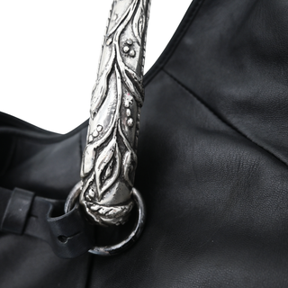 YSL | Black Leather Mombasa Shoulder Bag