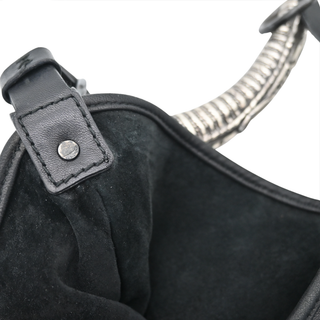 YSL | Black Leather Mombasa Shoulder Bag