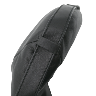 YSL | Black Leather Mombasa Shoulder Bag