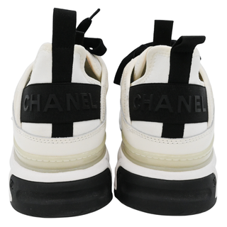 CHANEL | White & Black Color Block Sneakers