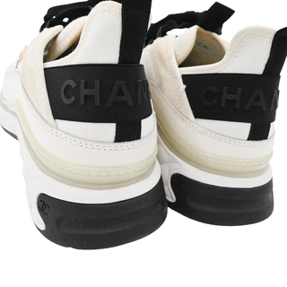 CHANEL | White & Black Color Block Sneakers