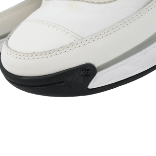 CHANEL | White & Black Color Block Sneakers