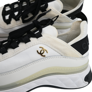 CHANEL | White & Black Color Block Sneakers