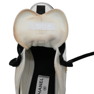 CHANEL | White & Black Color Block Sneakers