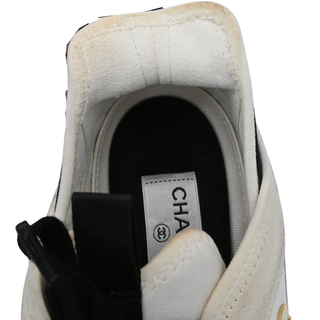 CHANEL | White & Black Color Block Sneakers
