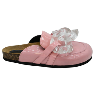 JW ANDERSON | Chain Pink Patent Leather Mules
