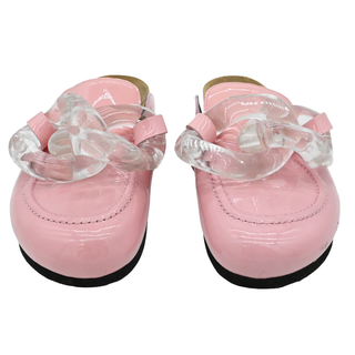 JW ANDERSON | Chain Pink Patent Leather Mules