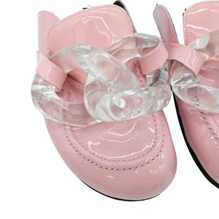 JW ANDERSON | Chain Pink Patent Leather Mules