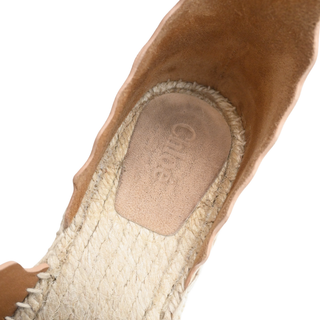 CHLOE | Suede Scalloped Espadrille Wedges