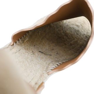 CHLOE | Suede Scalloped Espadrille Wedges