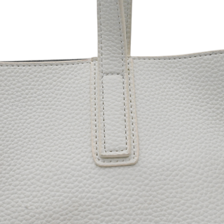 LOVE MOSCHINO | Off-White Leather Printed Tote Bag