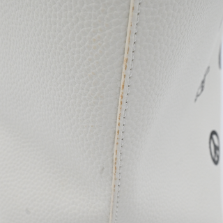 LOVE MOSCHINO | Off-White Leather Printed Tote Bag