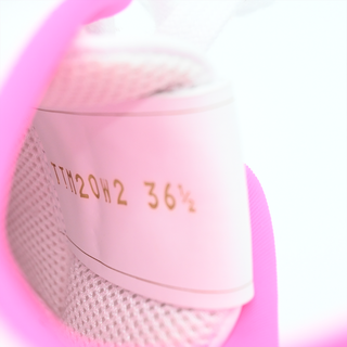VALENTINO GARAVANI | White & Neon Pink Leather Sneakers