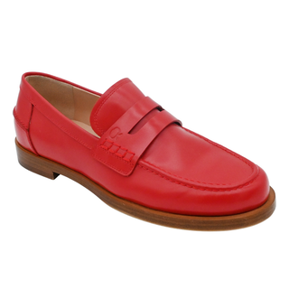 GIANVITO ROSSI | Red Michael Leather Loafers