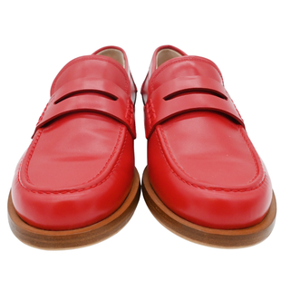 GIANVITO ROSSI | Red Michael Leather Loafers
