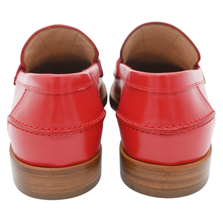 GIANVITO ROSSI | Red Michael Leather Loafers