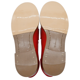 GIANVITO ROSSI | Red Michael Leather Loafers