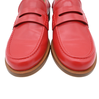 GIANVITO ROSSI | Red Michael Leather Loafers