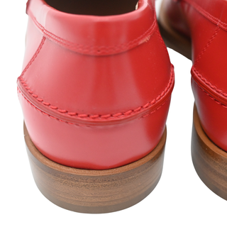 GIANVITO ROSSI | Red Michael Leather Loafers