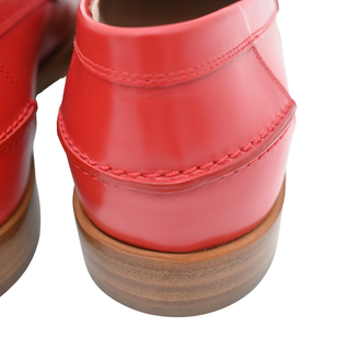 GIANVITO ROSSI | Red Michael Leather Loafers