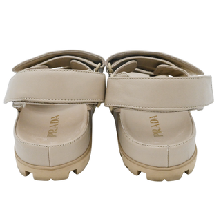 PRADA | Beige Quilted Chunky Sandals